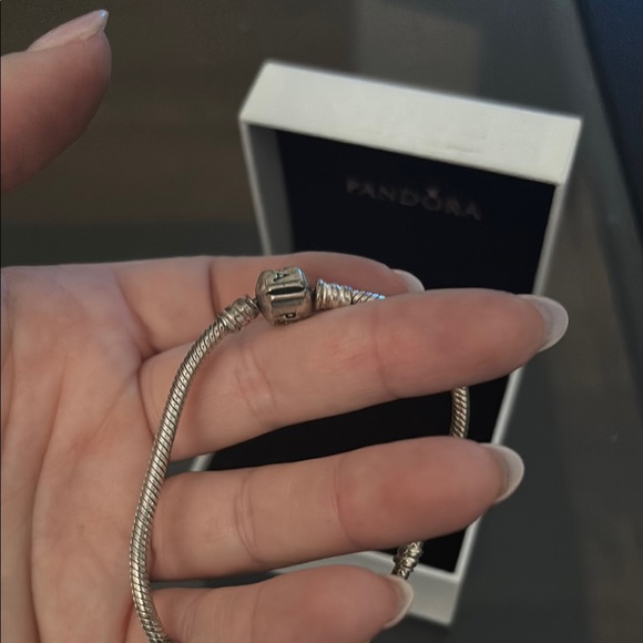 Pandora Moments Barrel Clasp Snake Chain Bracelet - Picture 6 of 6